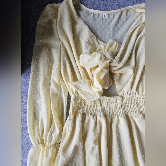 Yellow Ruffle Dress - Picture 6 of 11